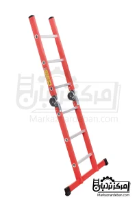 نردبان مخابراتی آلومینیومی 1.5 متری 2 تکه 6 پله مفصلی قفلدار| فرازپله
