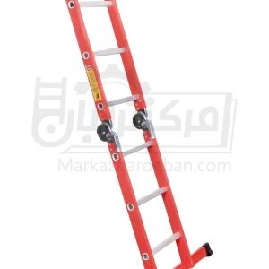 نردبان مخابراتی آلومینیومی 1.5 متری 2 تکه 6 پله مفصلی قفلدار| فرازپله