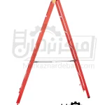 نردبان مخابراتی آهنی 4 متری 15 پله 2 تکه مدل کیان برند فرازپله