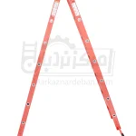 نردبان مخابراتی آلومینیومی 4 متری 2 تکه 14 پله مفصلی قفلدار| فرازپله