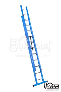 نردبان مخابراتی آلومینیوم (پله گرد سیلور) 6 متری 23 پله 2 تکه برند فراز پله