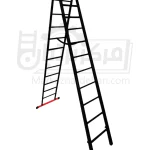 نردبان مخابراتی آهنی کشویی ۷ متری ۲ تکه ۲۵ پله ماندگار مدل پارس