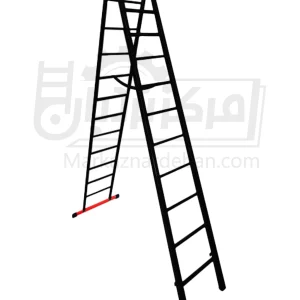 نردبان مخابراتی آهنی کشویی 7 متری 25 پله 2 تکه ماندگار مدل پارس