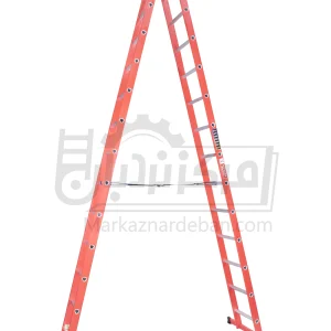نردبان مخابراتی آلومینیوم (پله مثلث) اورست 8 متری 30 پله 2 تکه برند فرازپله