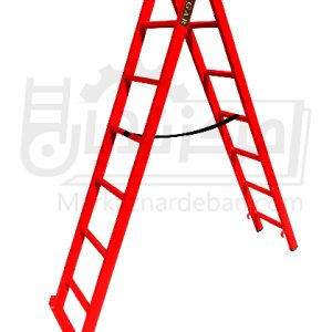 نردبان مخابراتی آهنی کشویی 4 متری 14 پله 2 تکه ماندگار مدل پارس