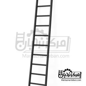 نردبان آهنی صنعتی ساختمانی یکطرفه 3 متری مدل پارس