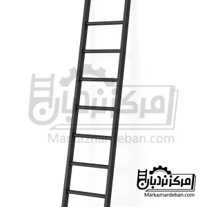 نردبان آهنی صنعتی (ساختمانی) یک‌طرفه 2.5 متری مدل پارس از برند ماندگار