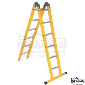 نردبان تاشو مفصلی استرانگ 3.50 متری 2 تکه 12 پله آلومینیومی