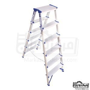 خرید نردبان 6 پله دو طرفه آلومینیوم مدرن