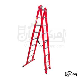 خرید نردبان مخابراتی 5 متری دو تکه 19 پله آلومینیوم پرشین