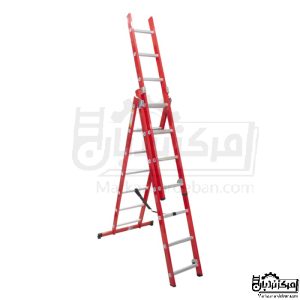 خرید نردبان مخابراتی 6 متری سه تکه 22 پله آلومینیوم پرشین