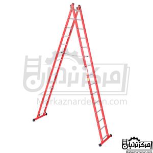 خرید نردبان مخابراتی 8 متری دو تکه 30 پله آلومینیوم پرشین