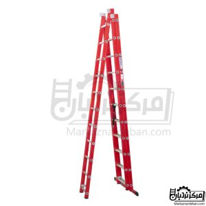 خرید نردبان مخابراتی 9 متری دو تکه 34 پله آلومینیوم پرشین