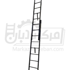 خرید نردبان مخابراتی دو تکه فزاینده سفارشی سنگین 5 متری 18 پله