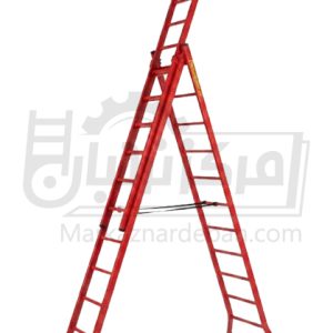 نردبان مخابراتی سه تکه سفارشی سنگین 9 متری 33 پله فلزی