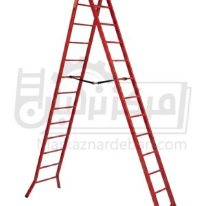 نردبان مخابراتی دو تکه فزاینده در حالت هشتی سفارشی سنگین 7 متری 26 پله